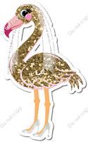 Flamingo Gold Sparkle Bride w/ Variants