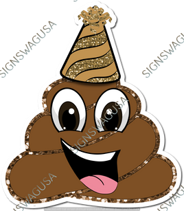 Gold Hat - Poo Emoji