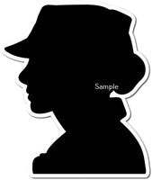 Military Female's Head Silhouette w/ Variants