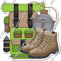 Hiking Backpack & Boots w/ Variants