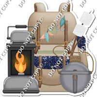 Fishing Backpack & Lantern w/ Variants