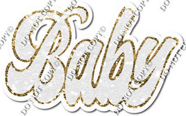 White & Gold Baby Statement w/ Variant