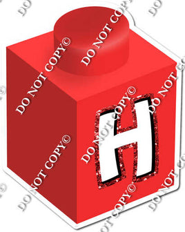 Red - H Letter Block