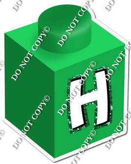 Green - H Letter Block