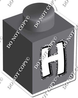 Grey - H Letter Block