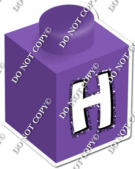 Purple - H Letter Block
