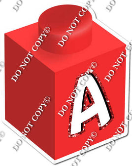 Red - A Letter Block