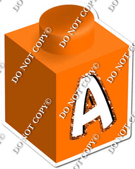 Orange - A Letter Block