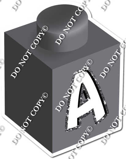 Grey - A Letter Block| Sign Swag USA