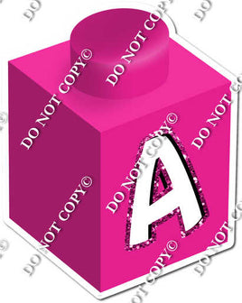 Hot Pink - A Letter Block