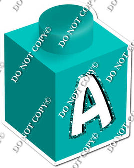 Teal - A Letter Block