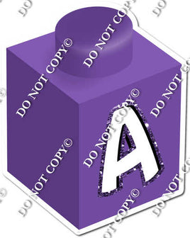 Purple - A Letter Block