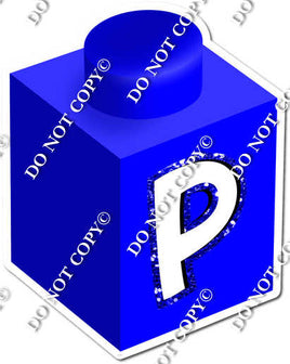 Blue - P Letter Block