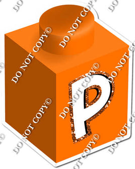 Orange - P Letter Block