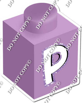 Lavender - P Letter Block