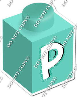 Mint - P Letter Block