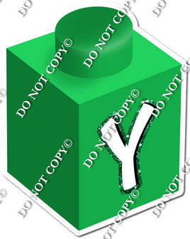 Green - Y Letter Block