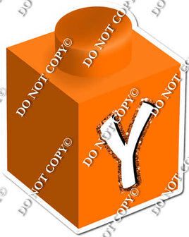 Orange - Y Letter Block