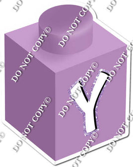 Lavender - Y Letter Block