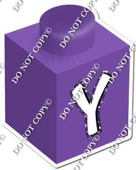Purple - Y Letter Block