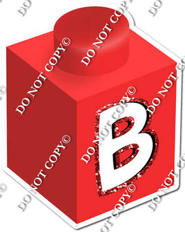Red - B Letter Block