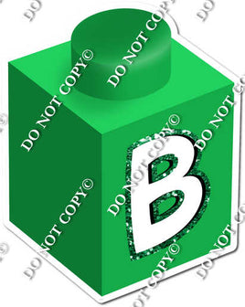 Green - B Letter Block