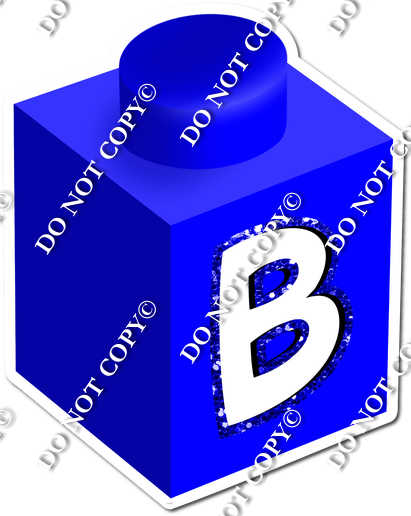 Blue - B Letter Block| Sign Swag USA