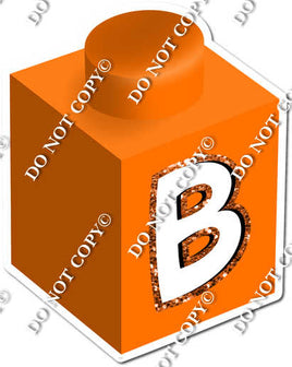 Orange - B Letter Block