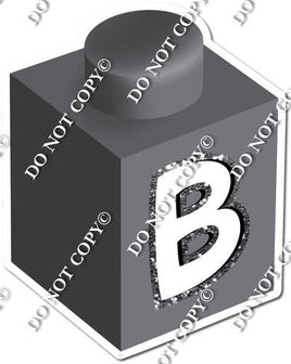 Grey - B Letter Block