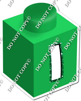 Green - I Letter Block