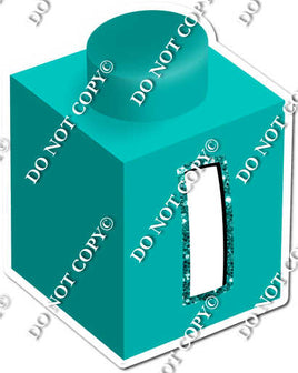 Teal - I Letter Block