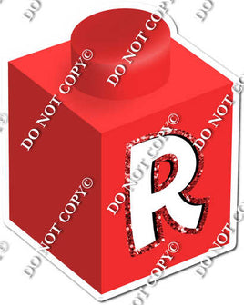 Red - R Letter Block