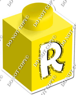 Yellow - R Letter Block