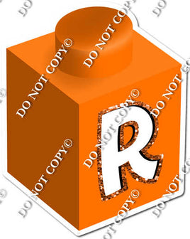 Orange - R Letter Block