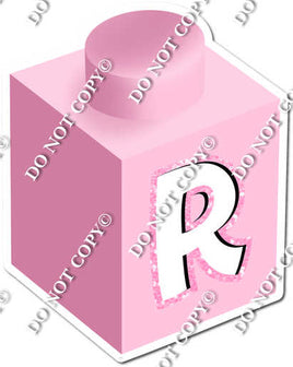 Baby Pink - R Letter Block