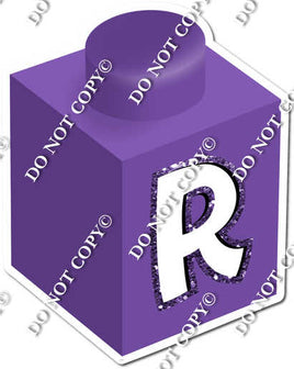 Purple - R Letter Block