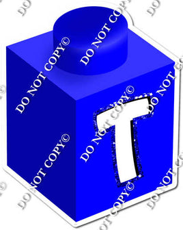 Blue - T Letter Block w/ Variants