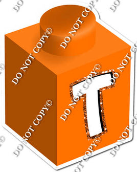 Orange - T Letter Block