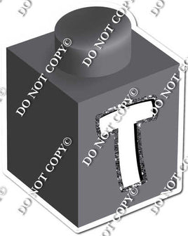 Grey - T Letter Block