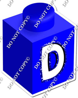 Blue - D Letter Block w/ Variants