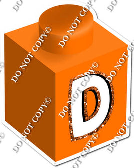 Orange - D Letter Block