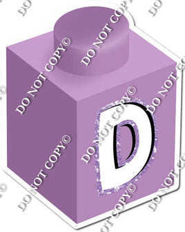 Lavender - D Letter Block