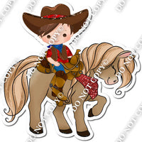 Cowboy Kid on Horse w/ Variants