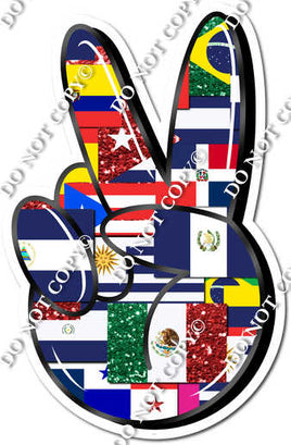 Hispanic Heritage - Peace Sign - Hand w/ Variants