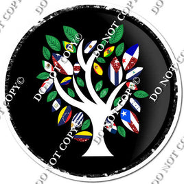 Hispanic Heritage - Tree in Black Circle