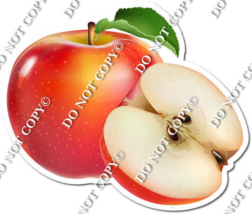 Red Apple Yard Sign| Sign Swag USA