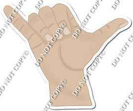 The Shaka Hand Signal - Surfer w/ Multiple Colors