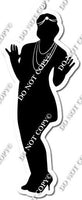 Great Gatsby Woman Dancing Silhouette w/ Variants
