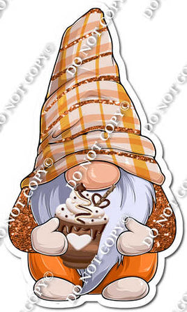 Gnome - Holding a Fraction with White Heart