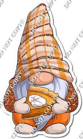 Gnome - Holding a Pumpkin Pie